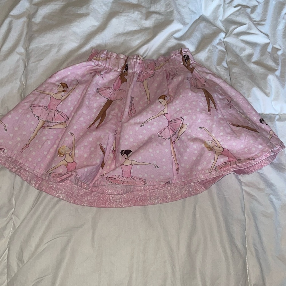 Ballerina print reversable skirt